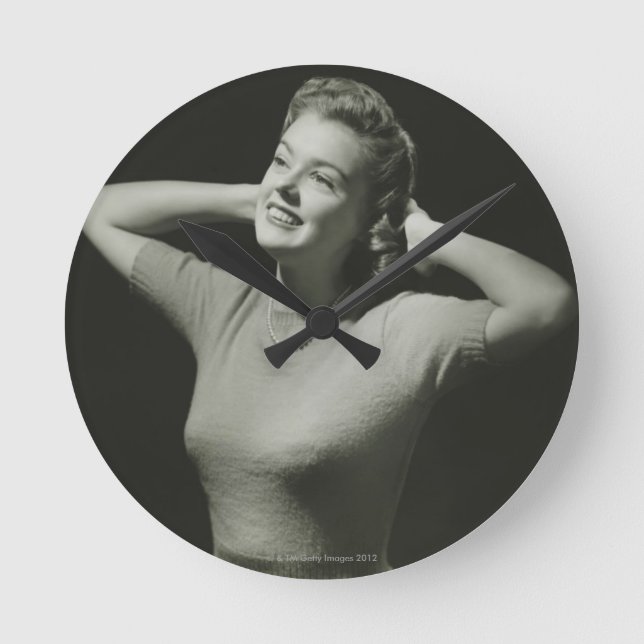 Reloj Redondo Mediano Relajación de mujeres (Anverso)