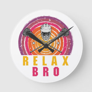 Reloj Redondo Mediano Relájate Hermano Lacrosse