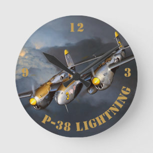 Reloj Redondo Mediano Relámpago P-38