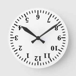 RELOJ REDONDO MEDIANO ¡RELOJ DE PARED AL REVÉS!