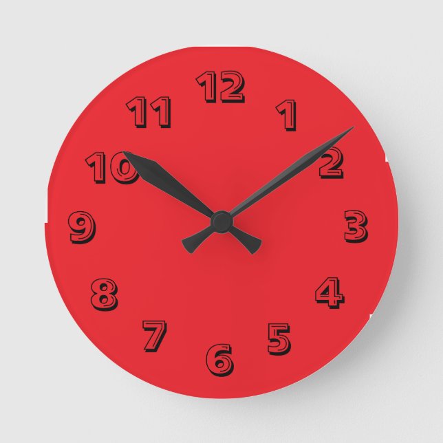Reloj Redondo Mediano ¡Reloj divertido! (Anverso)