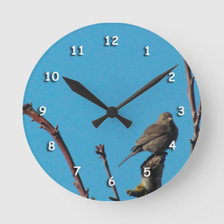 Reloj Redondo Mediano Reloj: resplandor en ramas