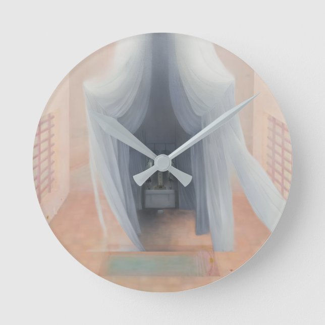 Reloj Redondo Mediano REM Surrealism Wall Clock – Minimal Dream State (Anverso)