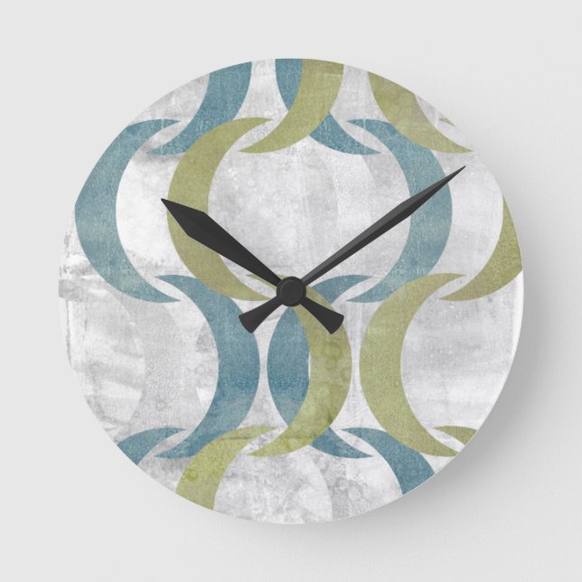 Reloj Redondo Mediano Repetición geométrica III (Anverso)