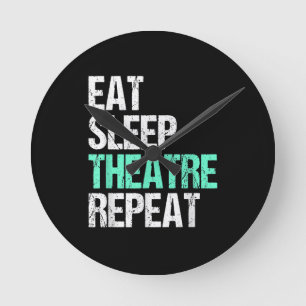 Reloj Redondo Mediano Repetir el teatro de sueño