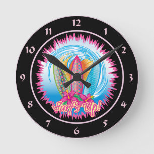 Reloj Redondo Mediano Resaca ascendente - chica de la persona que