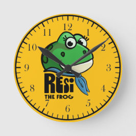 Reloj Redondo Mediano Resi the Frog