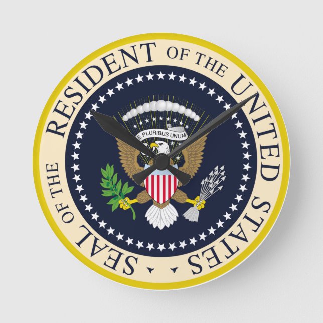 Reloj Redondo Mediano Residente de los Estados Unidos (Anverso)