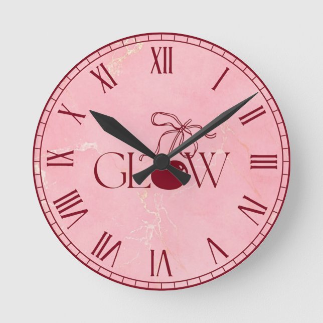 Reloj Redondo Mediano Resplandor (Anverso)