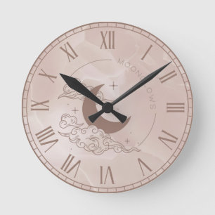 Reloj Redondo Mediano Resplandores lunares