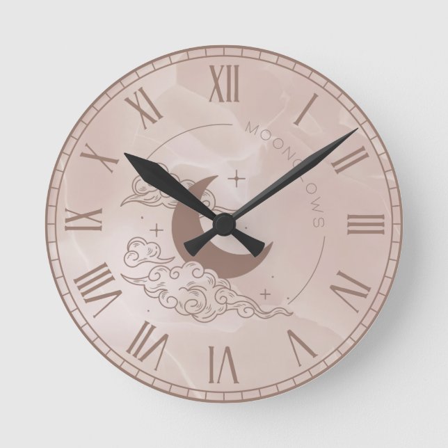 Reloj Redondo Mediano Resplandores lunares (Anverso)