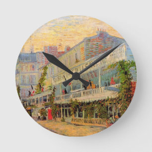 Reloj Redondo Mediano Restaurante Sirene, Asnières por Vincent van Gogh
