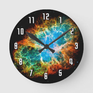 Reloj Redondo Mediano Restos de Supernova de la Nebulosa del Cangrejo Fo
