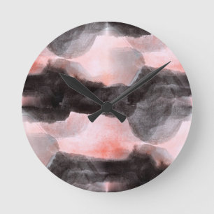 Reloj Redondo Mediano Resumen de fondo de textura de diseño sin inconven