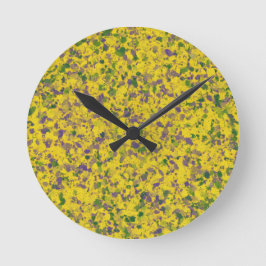 Reloj Redondo Mediano Resumen del petróleo del Mardi Gras