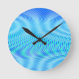 Reloj Redondo Mediano Resumen moderno Agua verano Psicodelic Trippy