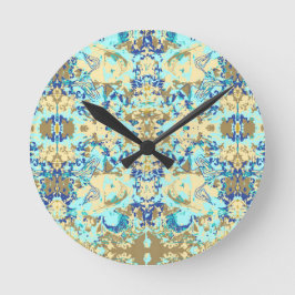 Reloj Redondo Mediano Resumen Patrón étnico excluyente