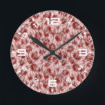 Reloj Redondo Mediano Resumen Textura de la tela de la tela marrón de fo<br><div class="desc">Resumen Textura de la tela de la tela marrón de fondo-24602</div>