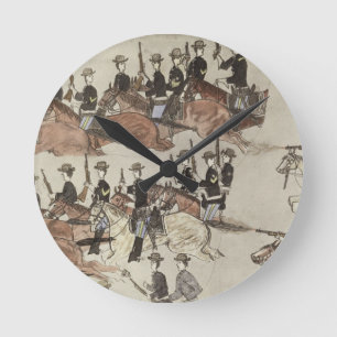 Reloj Redondo Mediano Retratamiento de Marco Reno importante antes del