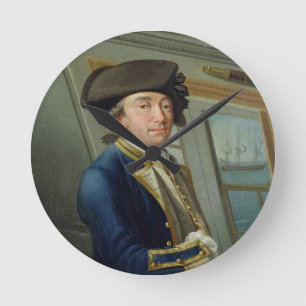 Reloj Redondo Mediano Retrato de capitán Guillermo Locker (1731-1800)