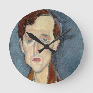 Reloj Redondo Mediano Retrato de Francisco Hellens, 1919 (aceite en