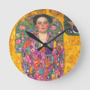 Reloj Redondo Mediano Retrato de Klimt de Eugenia Primavesi