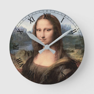Reloj Redondo Mediano Retrato de Mona Lisa / Pintura