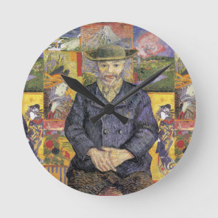 Reloj Redondo Mediano Retrato de Pere Tanguy Post-Impresionismo de Van G