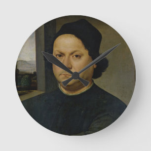 Reloj Redondo Mediano Retrato de Perugino, c.1504 (tempera en la madera)