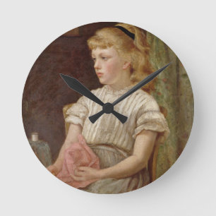 Reloj Redondo Mediano Retrato de un chica, 1896 (aceite en lona)