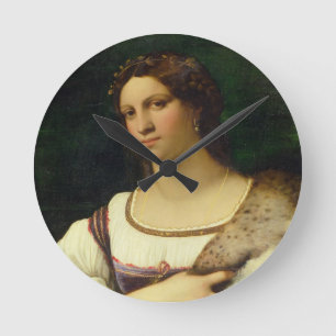 Reloj Redondo Mediano Retrato de una mujer, 1512 (aceite en lona)