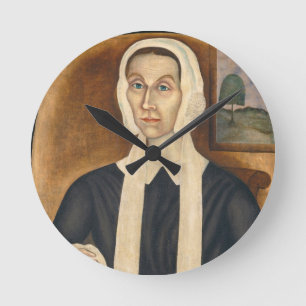 Reloj Redondo Mediano Retrato de una mujer, C. 1845 (aceite en lona)