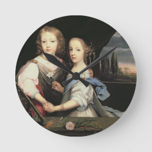 Reloj Redondo Mediano Retrato de Winston y Arabella (1648-1730)