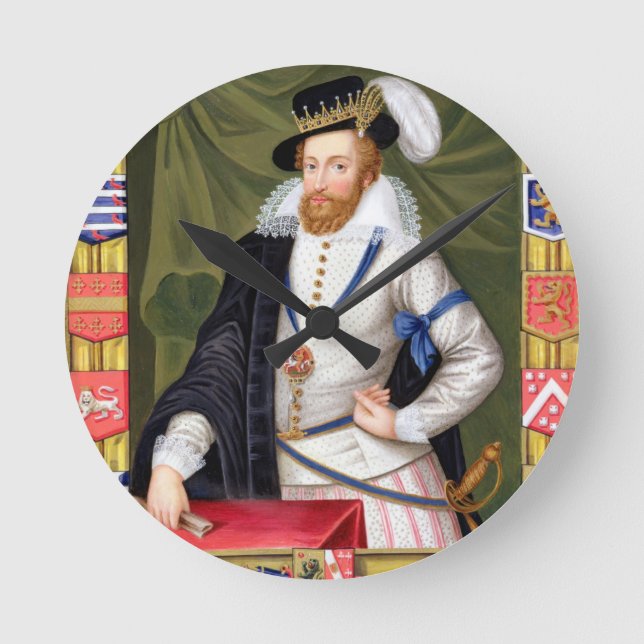 Reloj Redondo Mediano Retrato del conde de Roberto Dudley (c.1532-88) de (Anverso)
