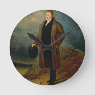 Reloj Redondo Mediano Retrato del La general Fayette en vestido civil,