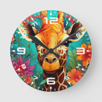Retrato Floral Giraffe-9319