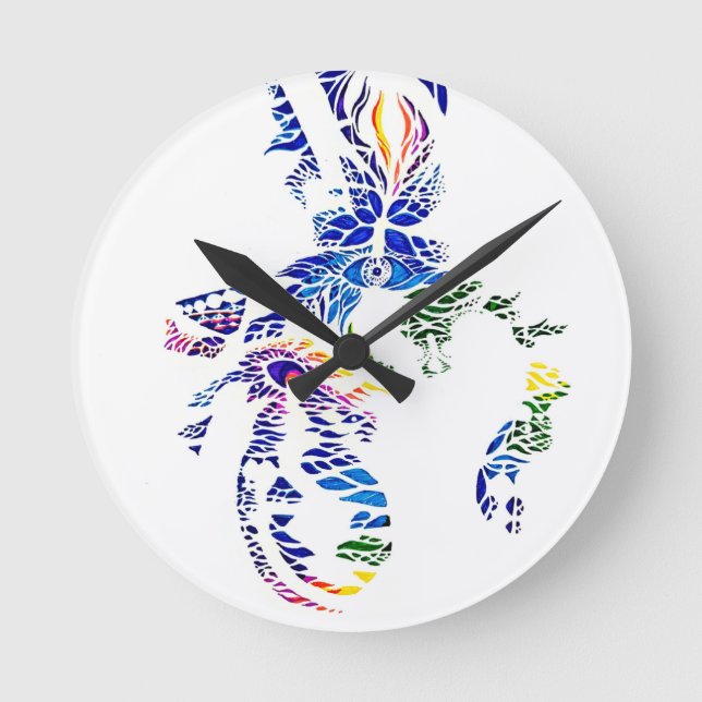 Reloj Redondo Mediano Retrato metafísico (Anverso)