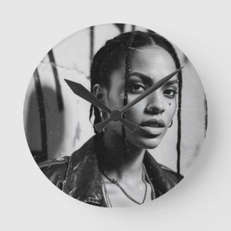 Reloj Redondo Mediano Retratos callejeros NY90
