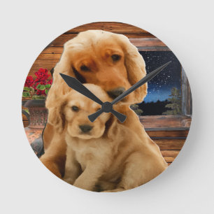 Reloj Redondo Mediano Retriever de Labrador