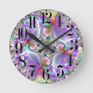 Reloj Redondo Mediano Retro colorido