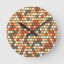 Reloj Redondo Mediano Retro dots