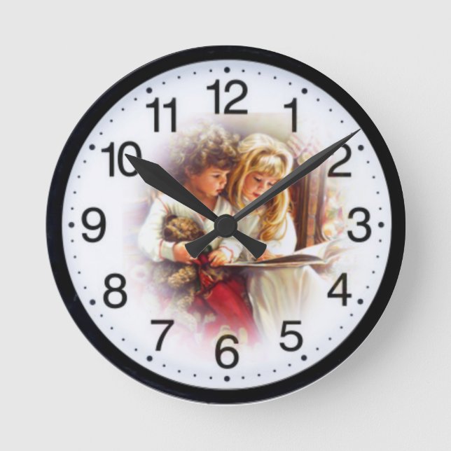 Reloj Redondo Mediano Retro infantil (Anverso)