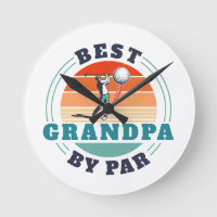 Retro Mejor Abuelo De Par Personalizado Golfing