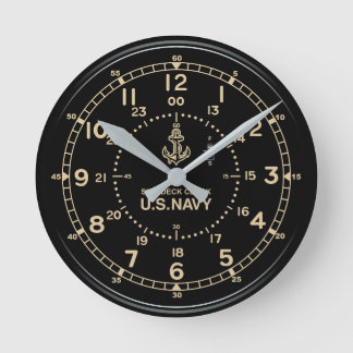 Reloj Redondo Mediano Retro U.S. NAVY Clock imitation
