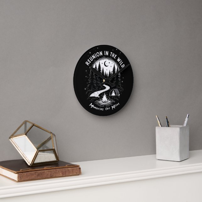 Reloj Redondo Mediano Reunión salvaje (Oficina)
