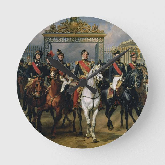 Reloj Redondo Mediano Rey Louis-Felipe (1773-1850) de Francia y la suya (Anverso)