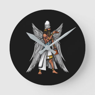 Reloj Redondo Mediano Rey sumerio antiguo de dios extranjero de Anunnaki