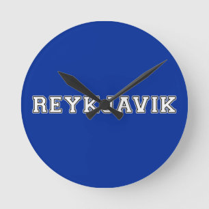 Reloj Redondo Mediano Reykjavik Islandia