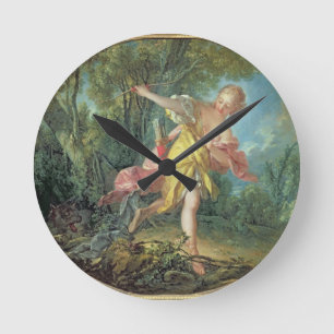 Reloj Redondo Mediano Rhea Sylvia que huye del lobo, 1756