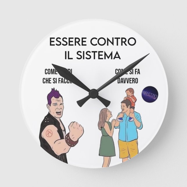 Reloj Redondo Mediano ribellione (Anverso)